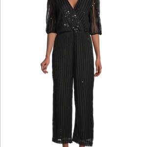 BB Dakota Sequin Surplice Jumpsuit Size M